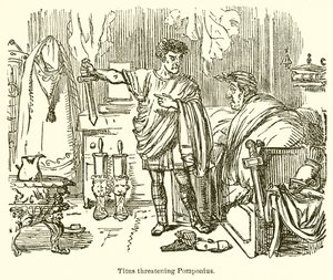 Tytus grozi Pomponiuszowi autorstwa John Leech