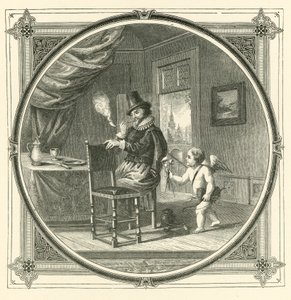 Dym jest pokarmem Kochanków (grawerowanie) autorstwa John Leighton
