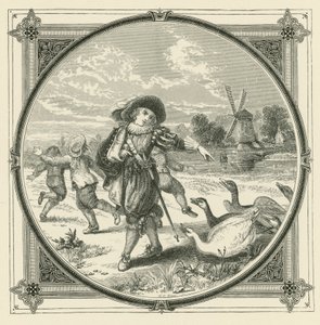 Gęś dobrze syczy, ale nie gryzie (grawerunek)