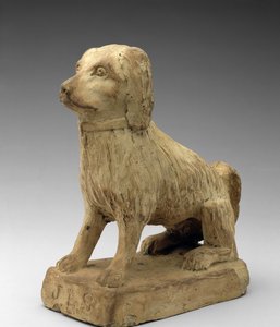 Spaniel, ok. 1870-1880 (kamionka) autorstwa John Lewis Stone