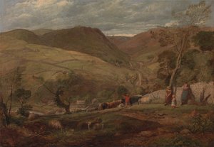 Hanson Toot, widok w Dovedale autorstwa John Linnell
