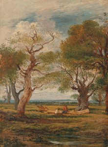 Krajobraz z postaciami autorstwa John Linnell
