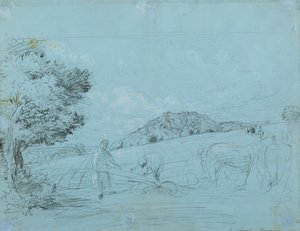 Orka w Shoreham (ołówek i kreda na papierze) autorstwa John Linnell