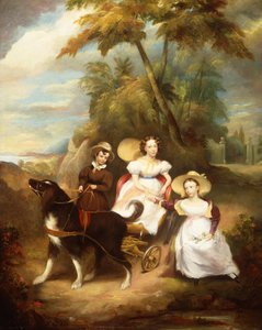 Grupowy portret trojga dzieci autorstwa John Livingstone