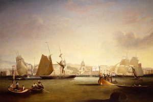 Statki żeglujące po Greenwich Palace