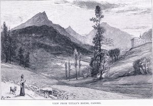Widok z domu Tycjana, z The Magazine of Art 1893, Cassell and Company autorstwa John MacWhirter