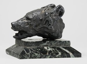 Głowa Niedźwiedzia, ok. 1900 (brąz) autorstwa John Macallan Swan