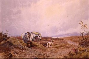 Odpoczynek po sesji zdjęciowej (akwarela na papierze) autorstwa John Maclaren Barclay