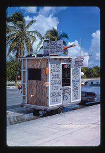 Samochód z jedzeniem na plaży, Key West, Floryda, USA autorstwa John Margolies