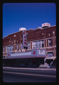 Kaw Theater, Washington Street, Junction City, Kansas, USA