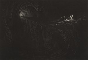 Most Chaosu, c.1827 (mezzotinta) autorstwa John Martin