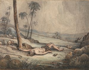 Caim e Abelpolonês autorstwa John Martin