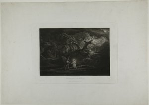 Chrystus kuszony na pustyni autorstwa John Martin
