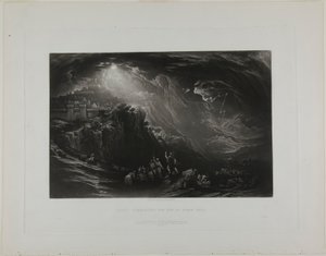 Jozue nakazuje Słońcu stać w bezruchu, z ilustracji biblijnych autorstwa John Martin