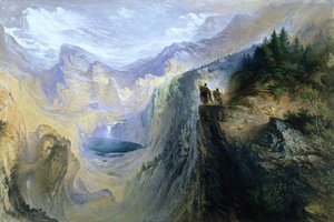 Manfred na Jungfrau, 1837 autorstwa John Martin