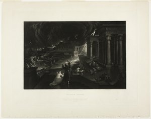 Plaga siódma, z ilustracji biblijnych autorstwa John Martin