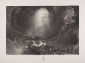 Potop, ok. 1828 (wc na papierze) autorstwa John Martin