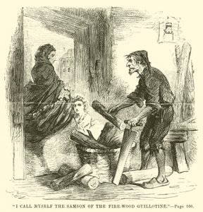 Ilustracja do Opowieści o dwóch miastach autorstwa Charlesa Dickensa autorstwa John McLenan