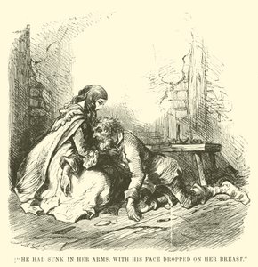 Ilustracja do Opowieści o dwóch miastach autorstwa Charlesa Dickensa autorstwa John McLenan