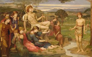 Apollo i Marsyas autorstwa John Melhuish Strudwick