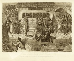 Mury obronne Domu Bożego autorstwa John Melhuish Strudwick
