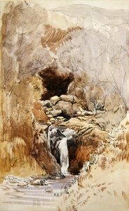 Rocky Stream (akwarela na papierze)