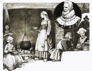 Dlatego... Wspaniałe dania mają francuskie nazwy. Król Francji Henryk IV autorstwa John Millar Watt