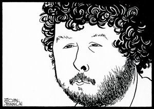 BIRTWISTLE, Harrison - karykatura autorstwa angielskiego kompozytora Johna Minniona autorstwa John Minnion