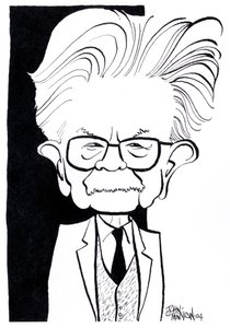 Elias Canetti, karykatury autorstwa John Minnion