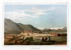 Fort Okinakane, Stany Zjednoczone, 1856. autorstwa John Mix Stanley