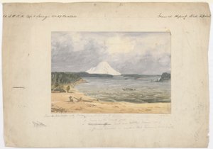 Puget Sound i Mt. Rainier z Whitby autorstwa John Mix Stanley
