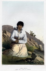 Toro-Mucho, szef zespołu Kioways, 1856. autorstwa John Mix Stanley