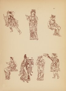 Starożytny grecki kostium kobiecy (litografia) autorstwa John Moyr Smith