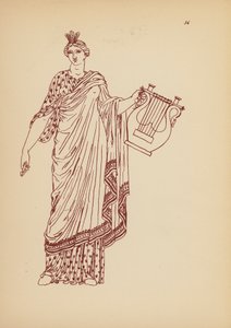 Starożytny grecki kostium kobiecy (litografia) autorstwa John Moyr Smith