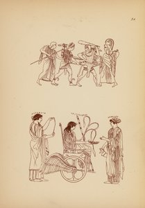 Starożytny grecki kostium kobiecy (litografia) autorstwa John Moyr Smith