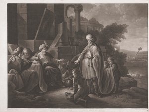 Hiram, król Tyru, wysyła prezenty królowi Salomonowi
