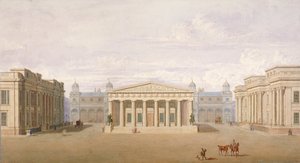 Trafalgar Square, Westminster, Londyn, 1828 autorstwa John Nash