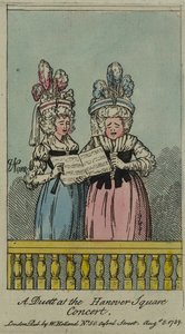 Duet na Hanover Square Concert, 1788 (akwaforta i wc)