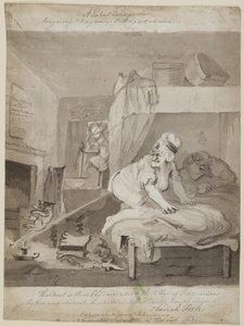 Gaśnica patentowa, bezpieczny i łatwy tryb Gaszenie świecy, 1801 (pióro, pędzel i atrament na papierze)