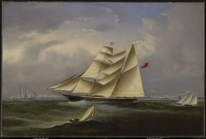 Ocean Bride opuszcza port Halifax, 1854 autorstwa John OBrien