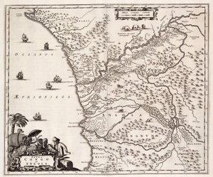 Mapa Konga i Angoli, Afryka autorstwa John Ogilby