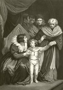 Elizabeth Woodville oddająca syna autorstwa John Opie