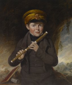John Gurney, mały flecista, ok. 1800 autorstwa John Opie