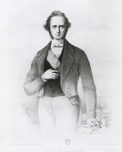 Portret Henryka Johna Temple (1784-1865) Lord Palmerston, grawerowany przez Collette