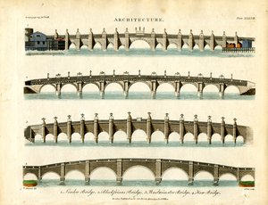 Historyczne londyńskie mosty autorstwa John Pass