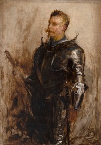 Studium rycerza (olej na płótnie)