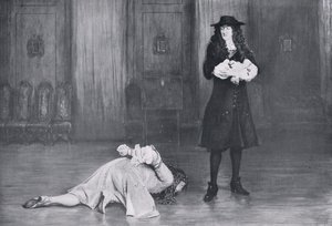 Książę Monmouth błaga o życie, ilustracja z "Hutchinson