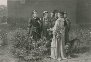 Scena w ogrodzie świątynnym, król Henryk VI, część pierwsza autorstwa John Pettie