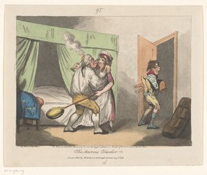 De Lustige Reiziger Miłosny podróżnik (tytuł na obiekcie) autorstwa John Pettit (attributed to)