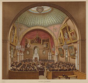 Izba Rady, Guildhall, City of London (kolor lito)